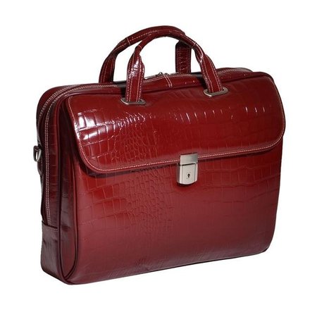 SIAMOD McKlein 35526 Settembre Red Leather Medium Ladies Laptop Brief 35526